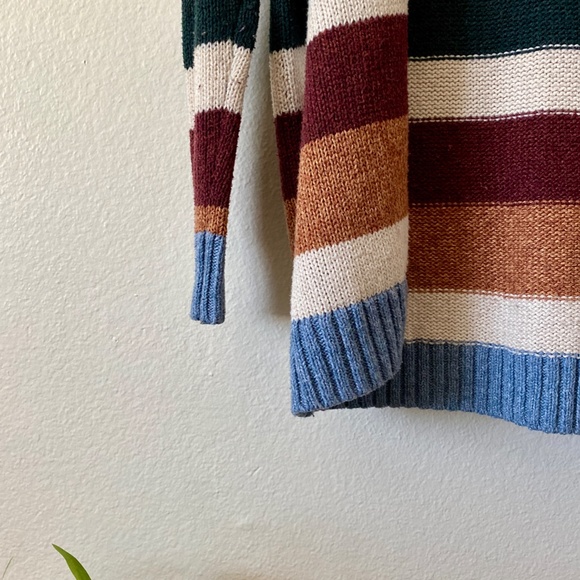 American Eagle Multi-colored Striped Cardigan Sweater - Picture 4 of 5